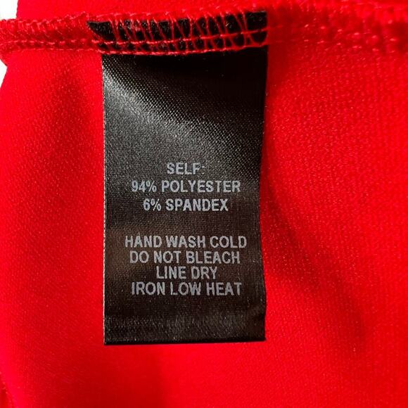 LULUS Home Before Daylight Red Square Neck Sleeveless Skater Dress Size Small - Picture 10 of 10